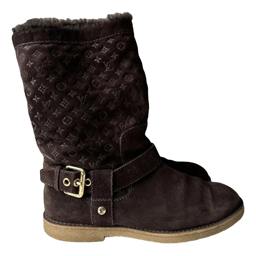 Authentiv Louis Vuitton Snowball Snow Boots/PreOwned/5 1/2-6 Good - Picture 17 of 17